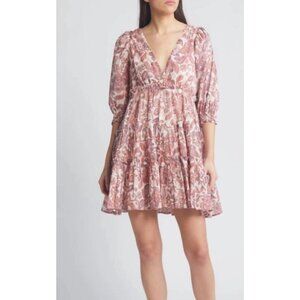 Cleobella Lavinia Organic Cotton Voile Minidress Size L